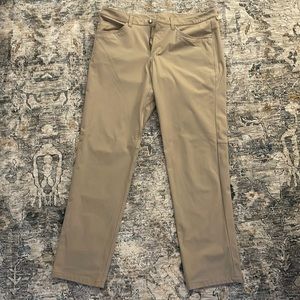 Lulu Lemon Khaki ABC Pants. 34W